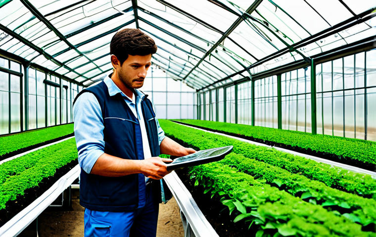 농업환경기술자 자격증의 필요성 - A female agricultural consultant advising a farmer on sustainable farming practices in a sunny field... 농업환경기술자 자격증의 필요성 - A female agricultural consultant advising a farmer on sustainable farming practices in a sunny field...