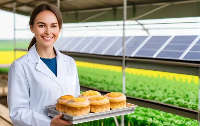 농업환경기술자 자격증과 IT 기술 활용 - A young, technologically adept farmer, wearing clean work attire, stands in a vast, pristine smart g... 농업환경기술자 자격증과 IT 기술 활용 - A young, technologically adept farmer, wearing clean work attire, stands in a vast, pristine smart g...